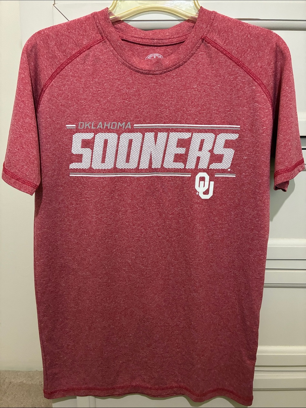 Oklahoma Sooners Heathered Red Short-Sleeve Tee Size S